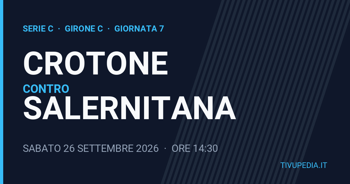 Crotone contro Salernitana, Serie C
