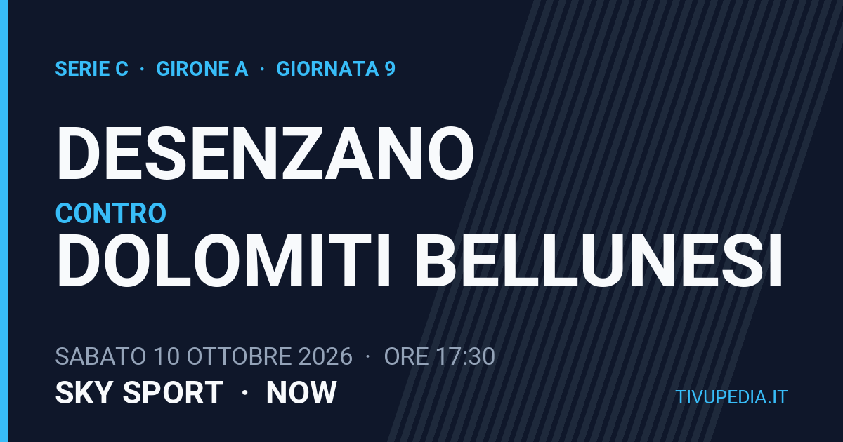Desenzano contro Dolomiti Bellunesi, Serie C