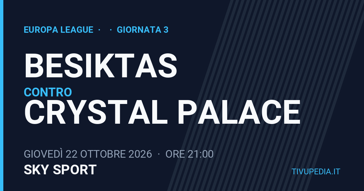 Besiktas contro Crystal Palace, Europa League
