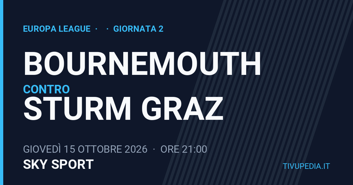 Bournemouth contro Sturm Graz, Europa League