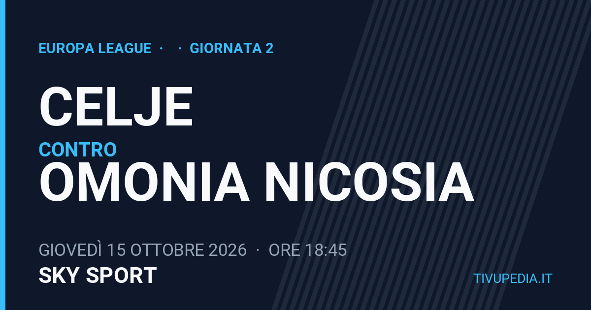 Celje contro Omonia Nicosia, Europa League