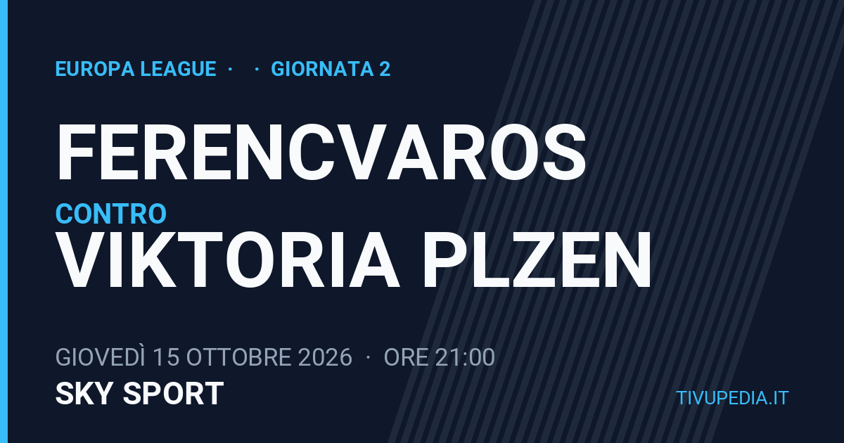 Ferencvaros contro Viktoria Plzen, Europa League