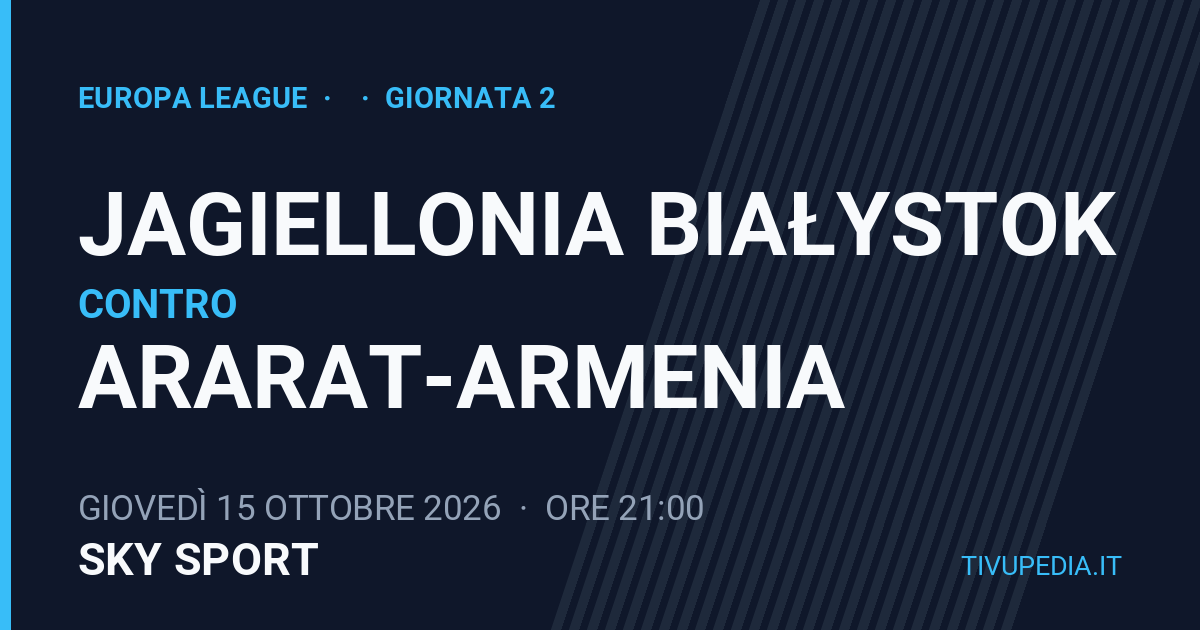 Jagiellonia Białystok contro Ararat-Armenia, Europa League