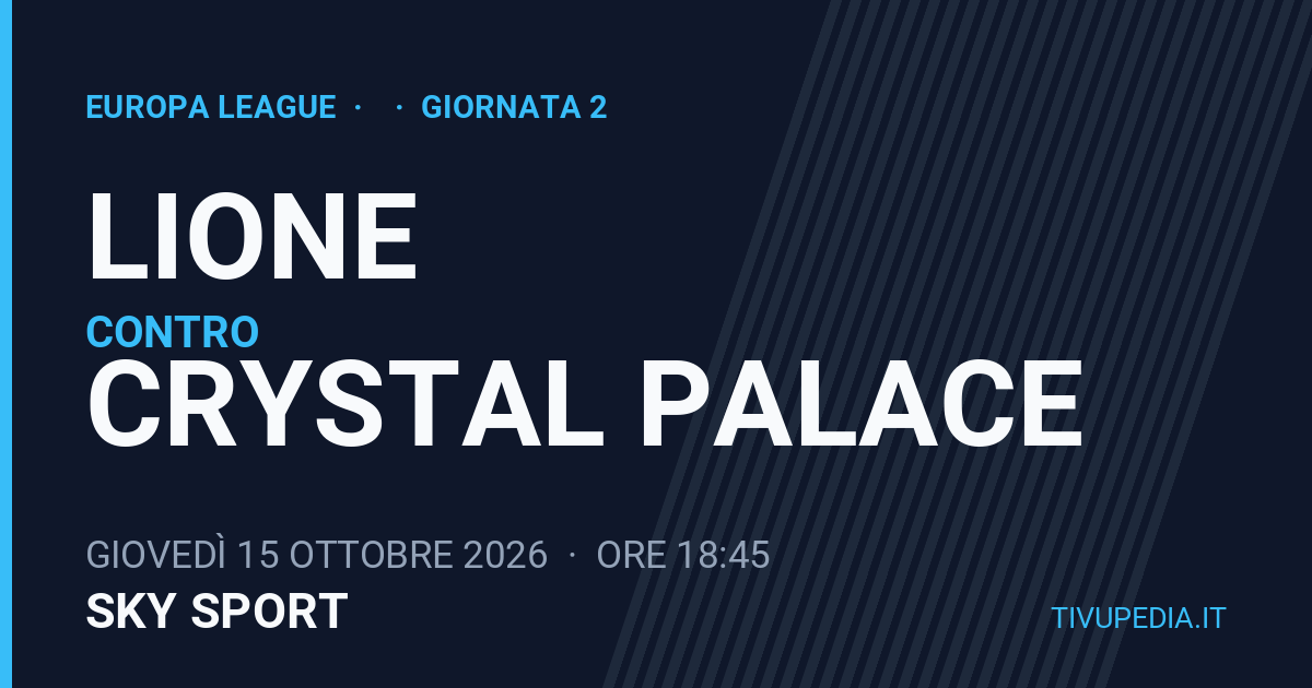 Lione contro Crystal Palace, Europa League