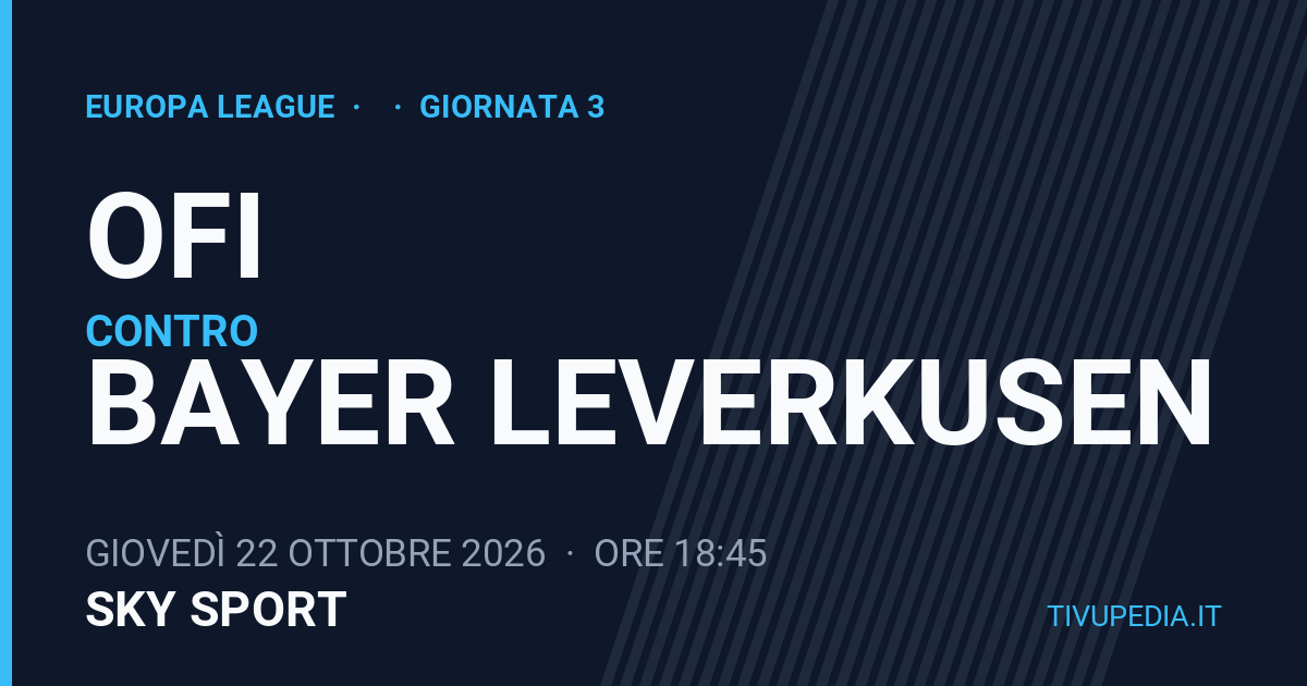 Ofi contro Bayer Leverkusen, Europa League
