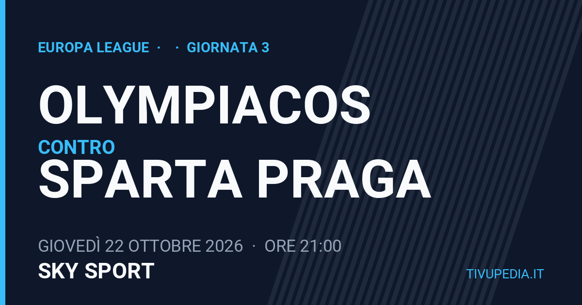 Olympiacos contro Sparta Praga, Europa League