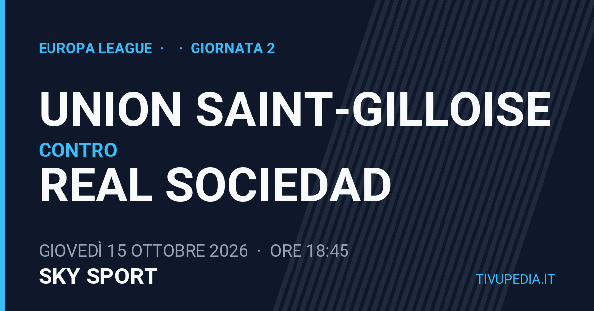 Union Saint-Gilloise contro Real Sociedad, Europa League