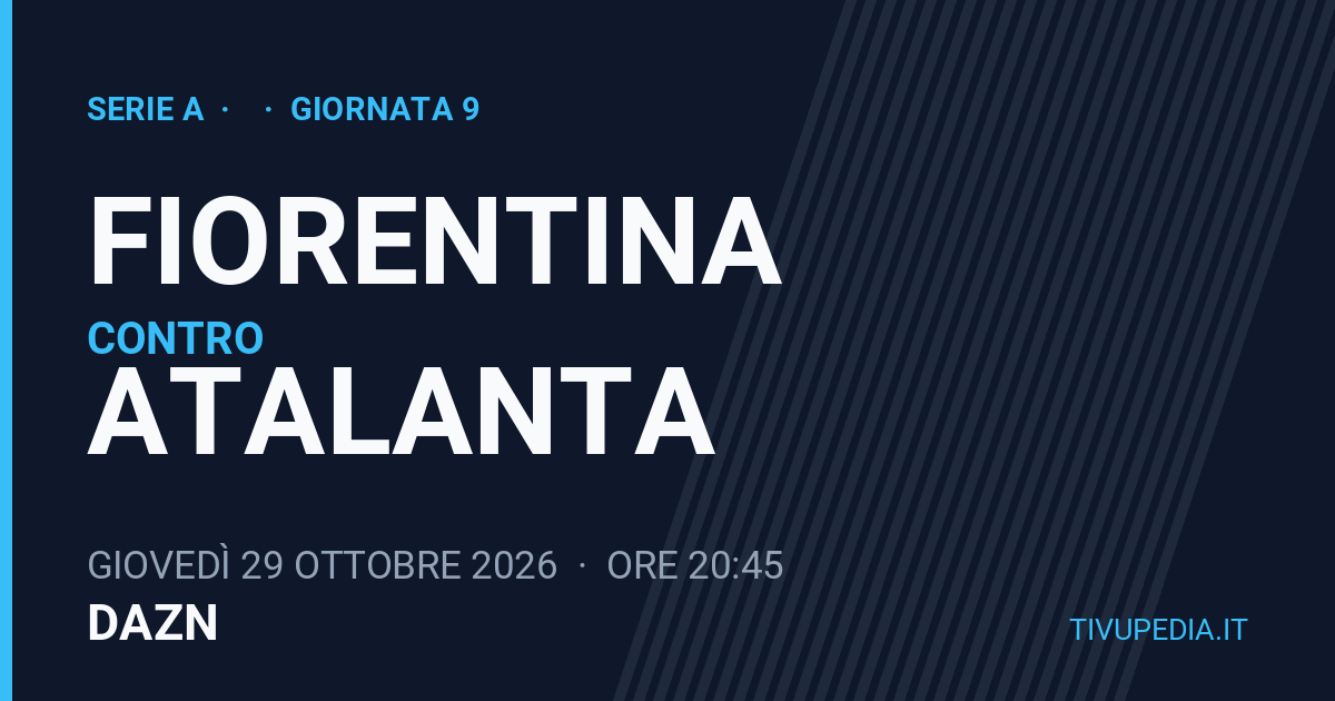 Fiorentina contro Atalanta, Serie A