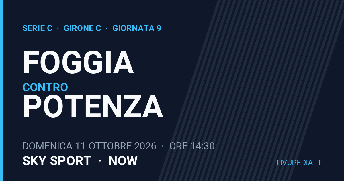 Foggia contro Potenza, Serie C