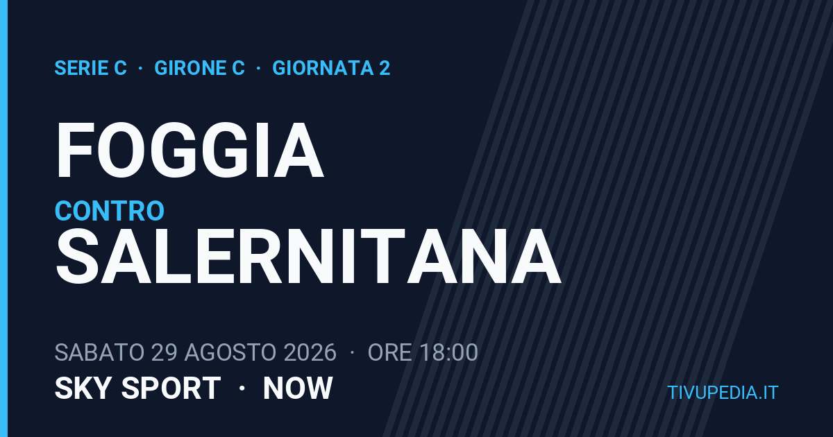 Foggia contro Salernitana, Serie C