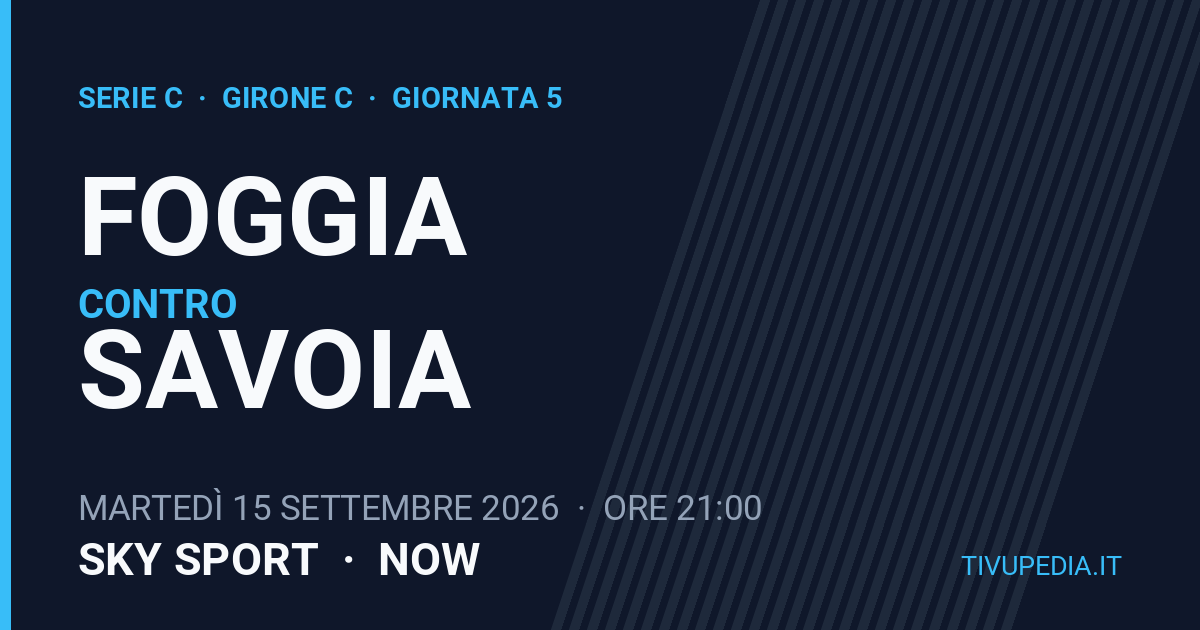 Foggia contro Savoia, Serie C