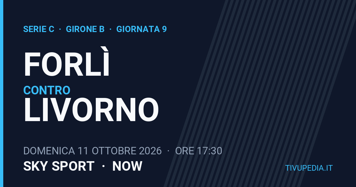 Forlì contro Livorno, Serie C