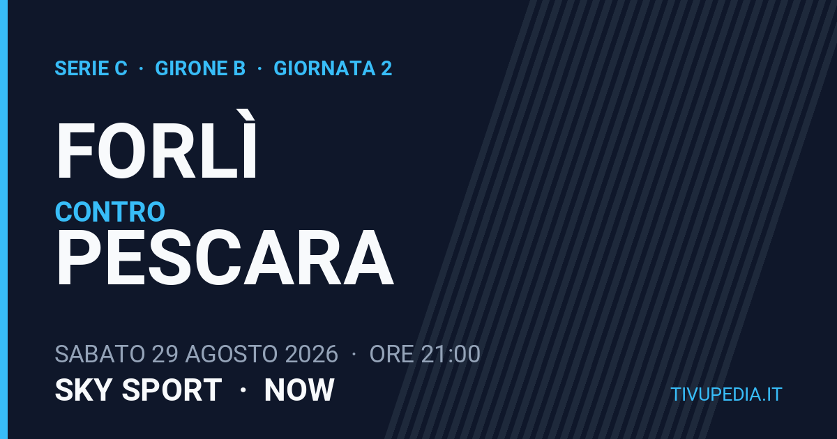 Forlì contro Pescara, Serie C