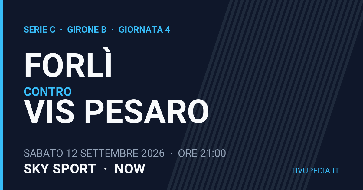 Forlì contro Vis Pesaro, Serie C