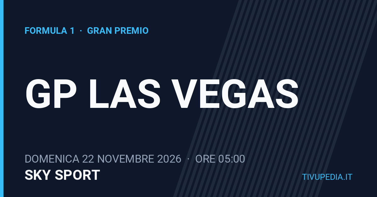 GP Las Vegas, Formula 1