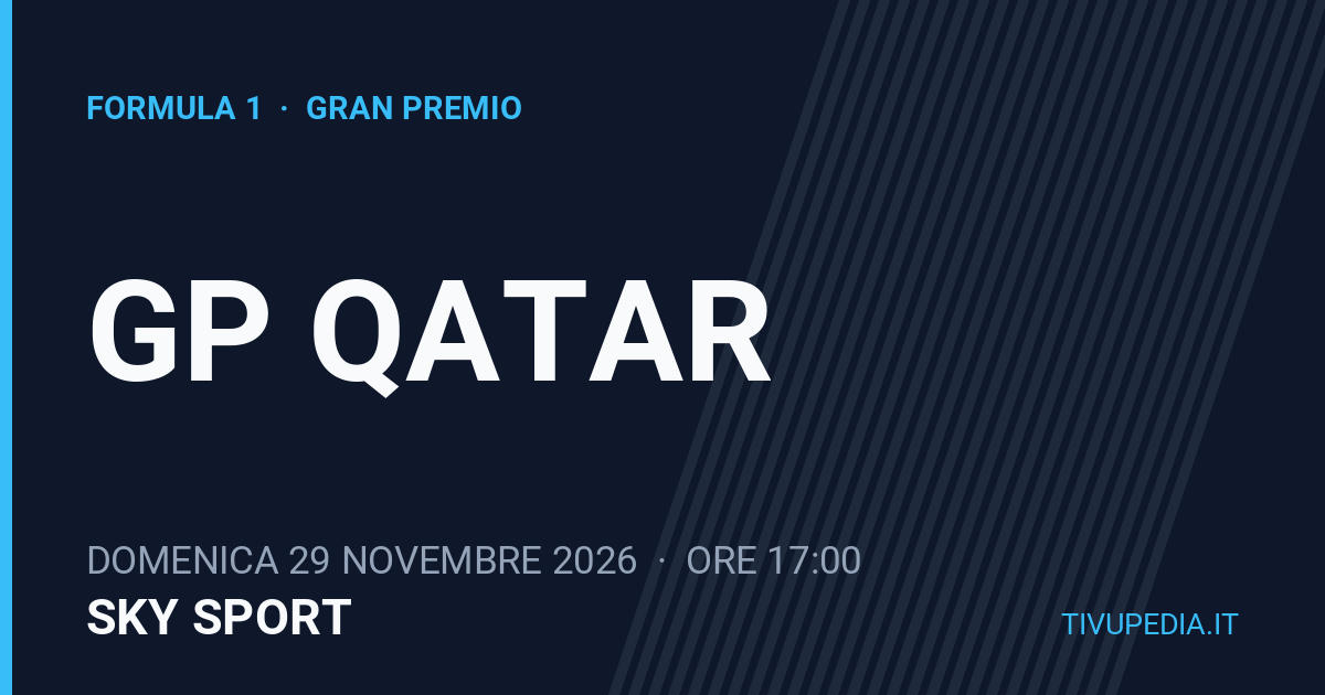 GP Qatar, Formula 1