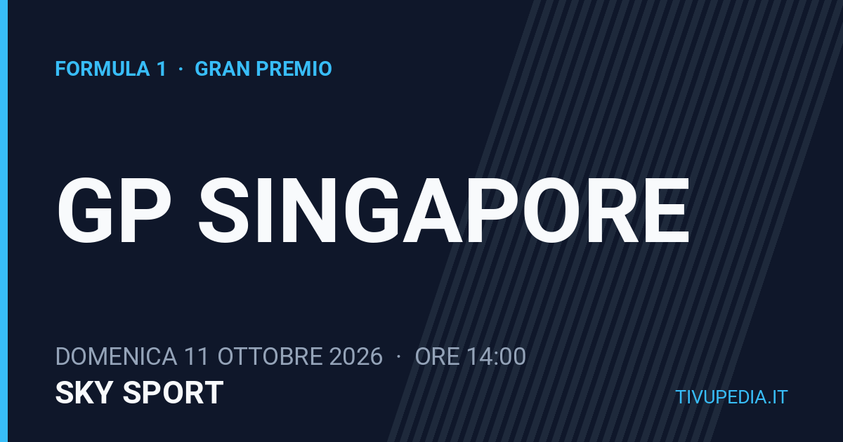 GP Singapore, Formula 1