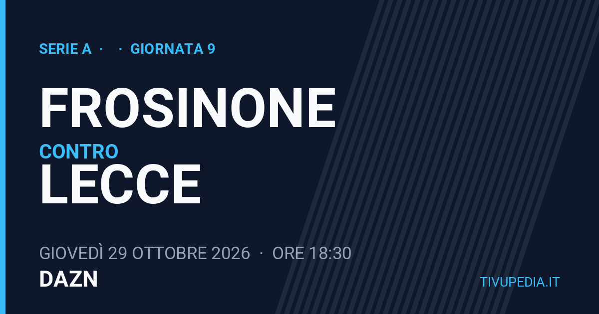 Frosinone contro Lecce, Serie A