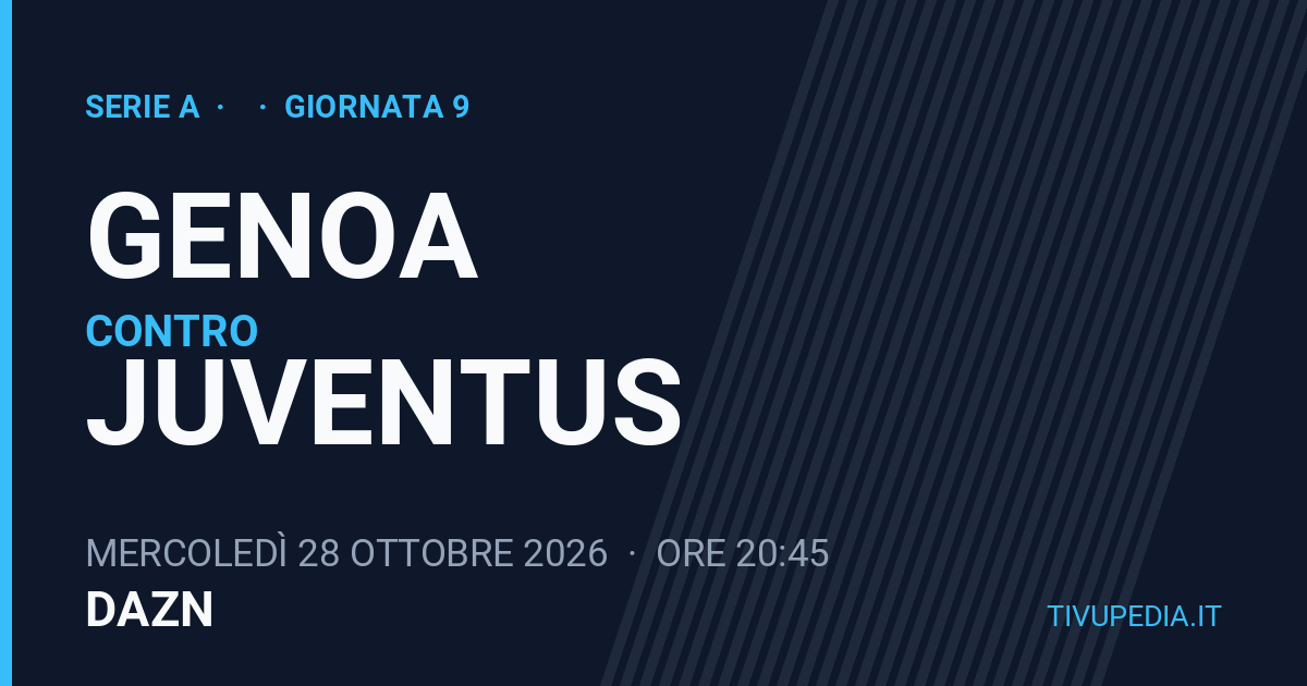 Genoa contro Juventus, Serie A
