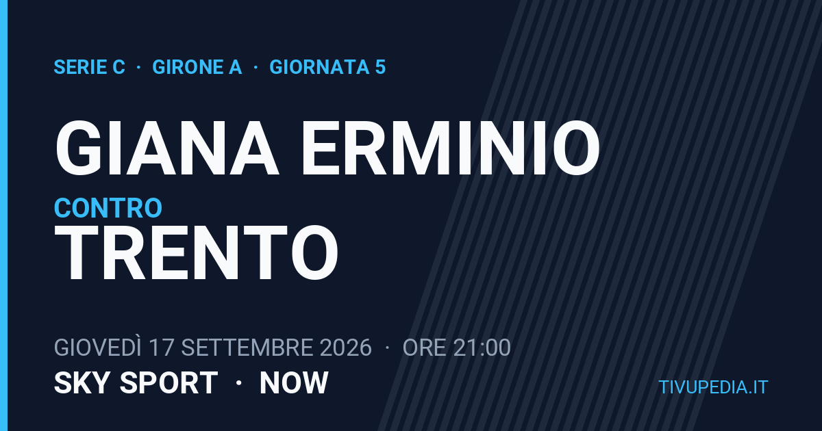 Giana Erminio contro Trento, Serie C