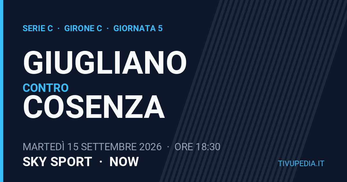 Giugliano contro Cosenza, Serie C