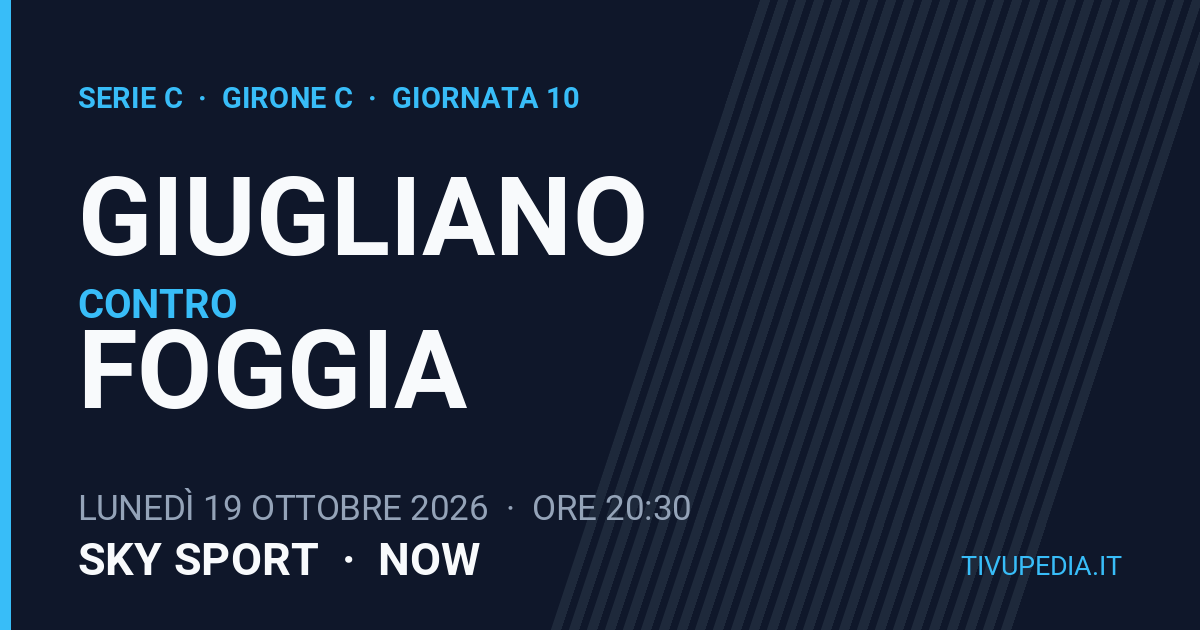 Giugliano contro Foggia, Serie C