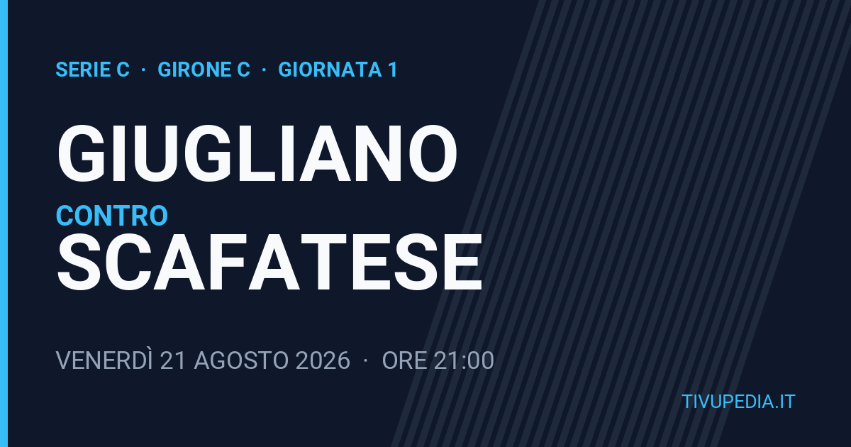 Giugliano contro Scafatese, Serie C