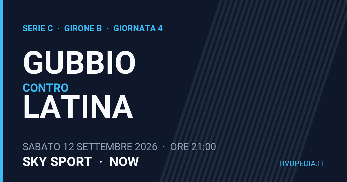 Gubbio contro Latina, Serie C