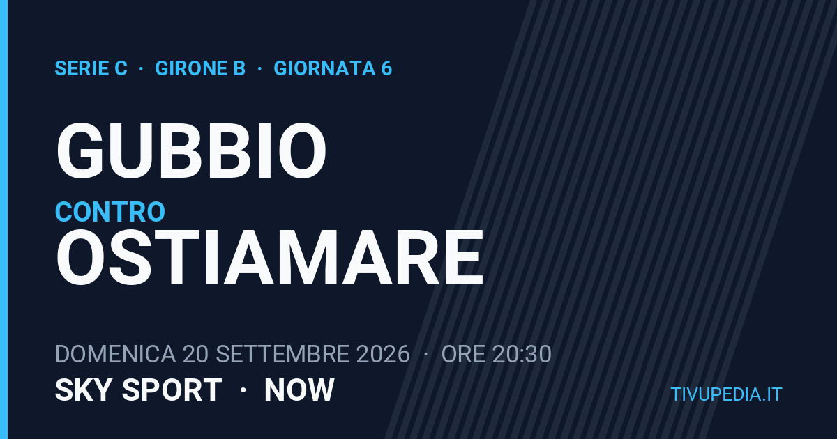 Gubbio contro Ostiamare, Serie C