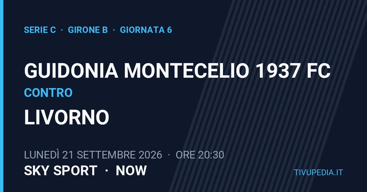 Guidonia Montecelio 1937 FC contro Livorno, Serie C