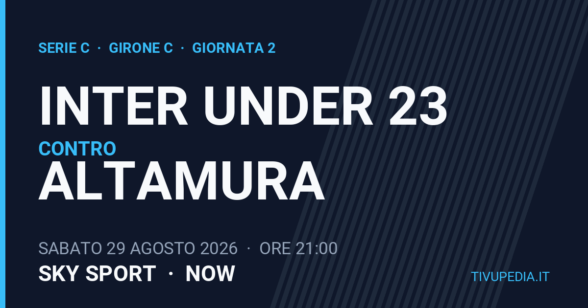 Inter Under 23 contro Altamura, Serie C