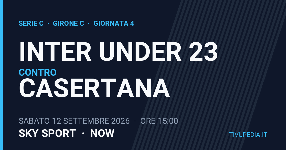 Inter Under 23 contro Casertana, Serie C