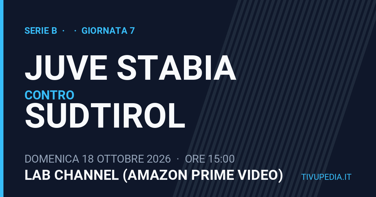 Juve Stabia contro Sudtirol, Serie B