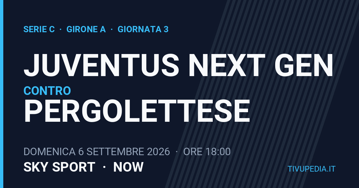 Juventus Next Gen contro Pergolettese, Serie C