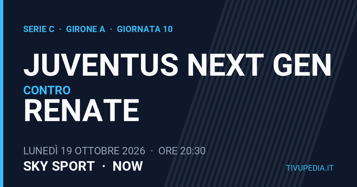 Juventus Next Gen contro Renate, Serie C