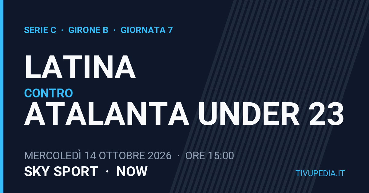Latina contro Atalanta Under 23, Serie C