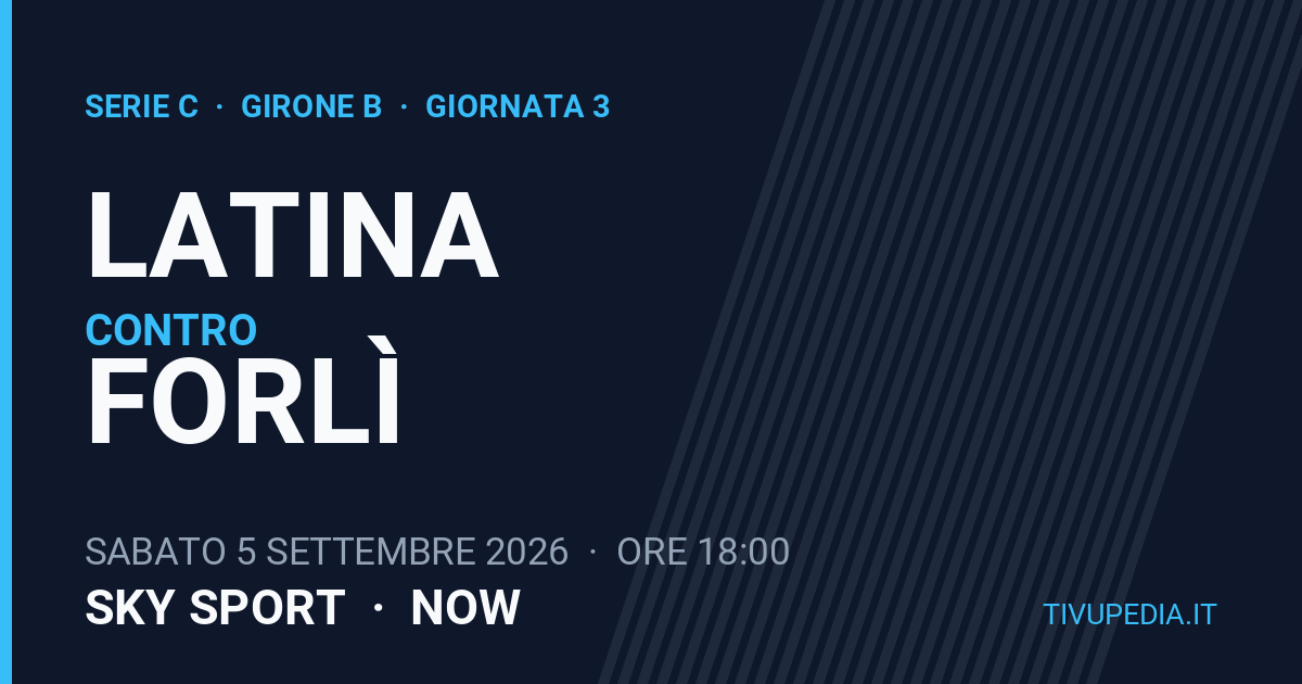 Latina contro Forlì, Serie C