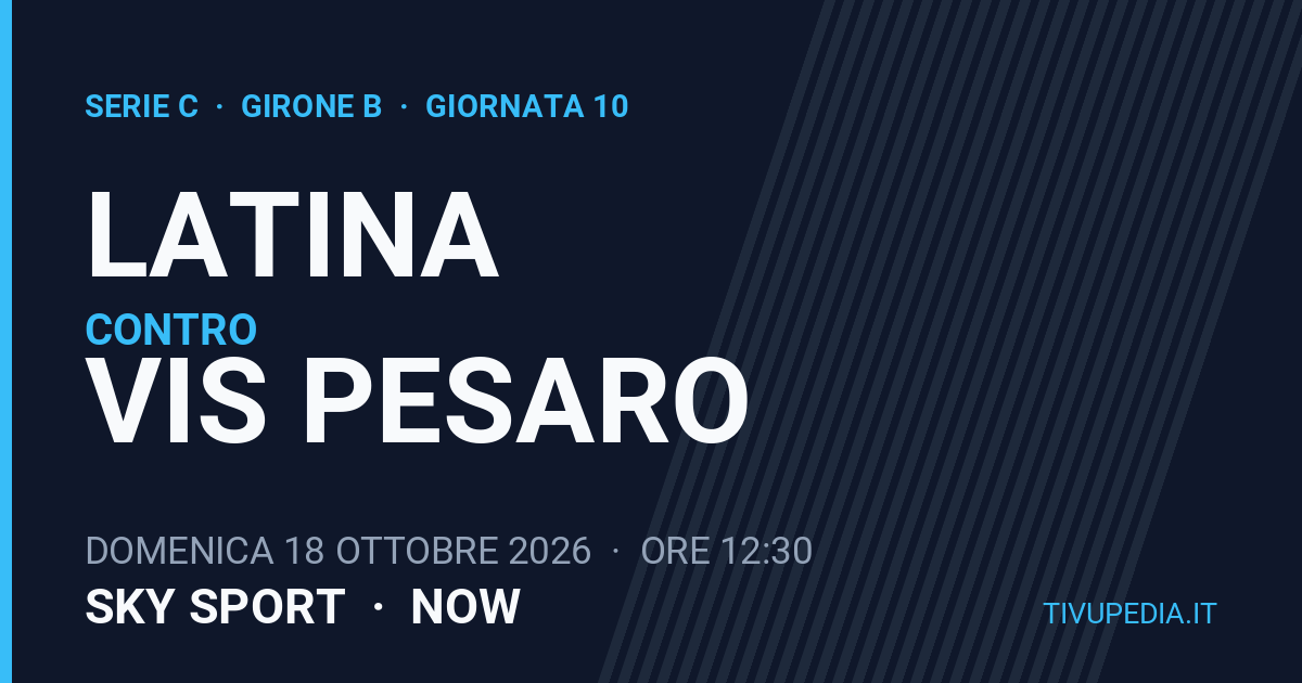 Latina contro Vis Pesaro, Serie C