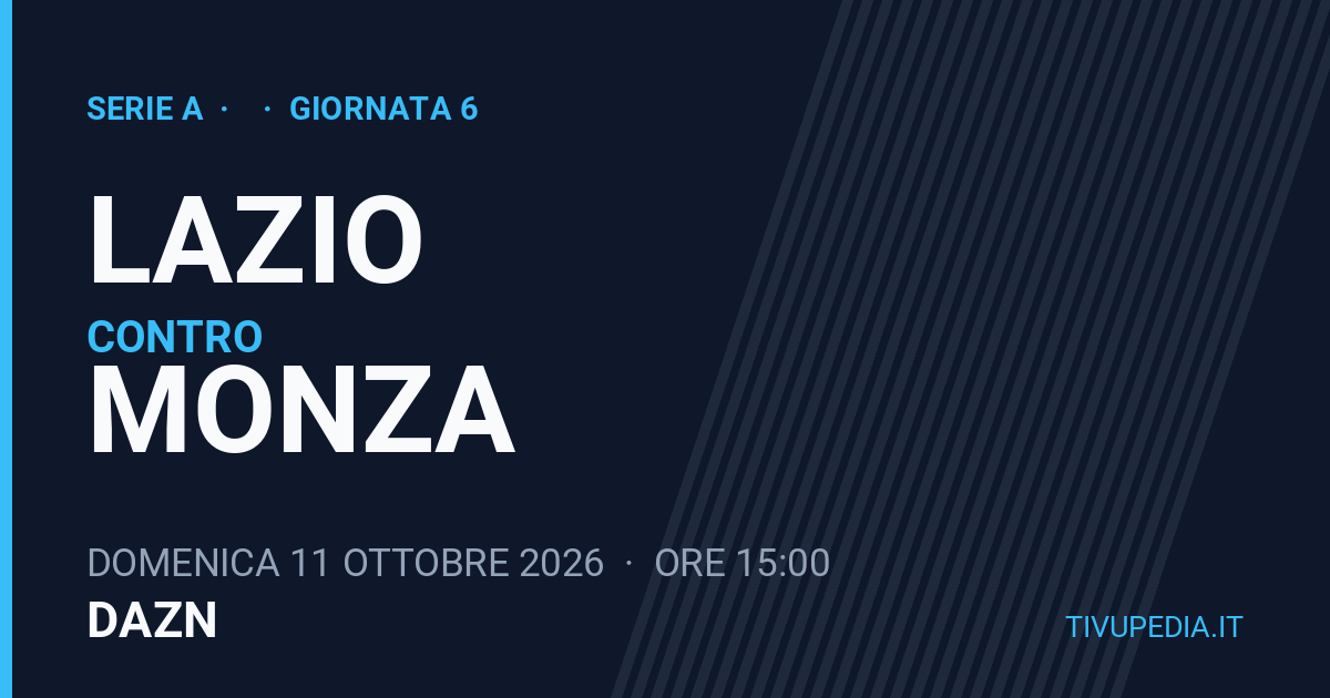 Lazio contro Monza, Serie A