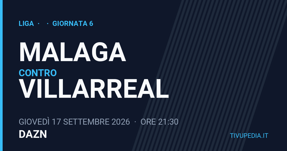 Malaga contro Villarreal, Liga