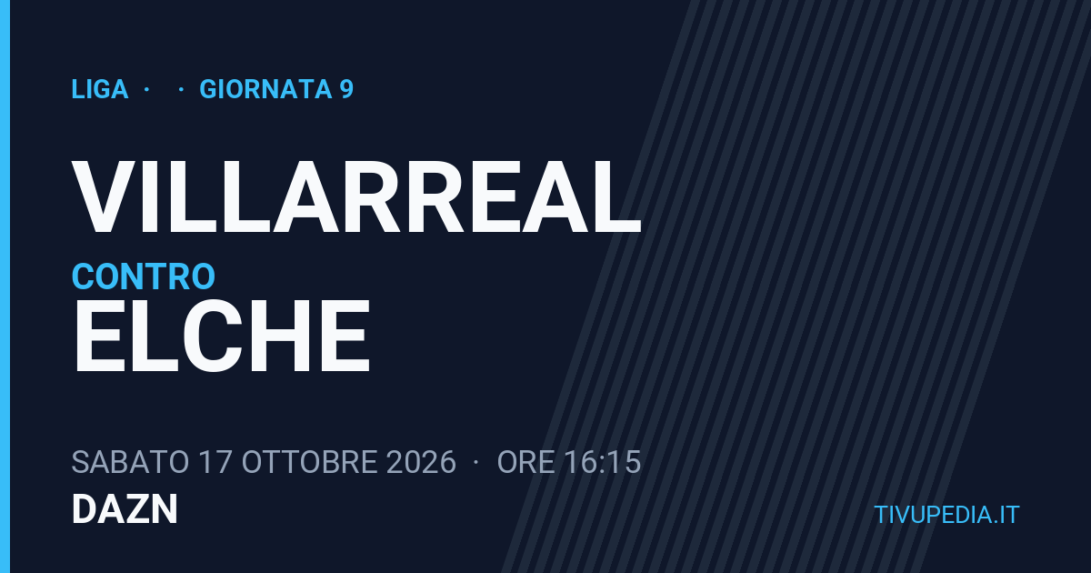Villarreal contro Elche, Liga