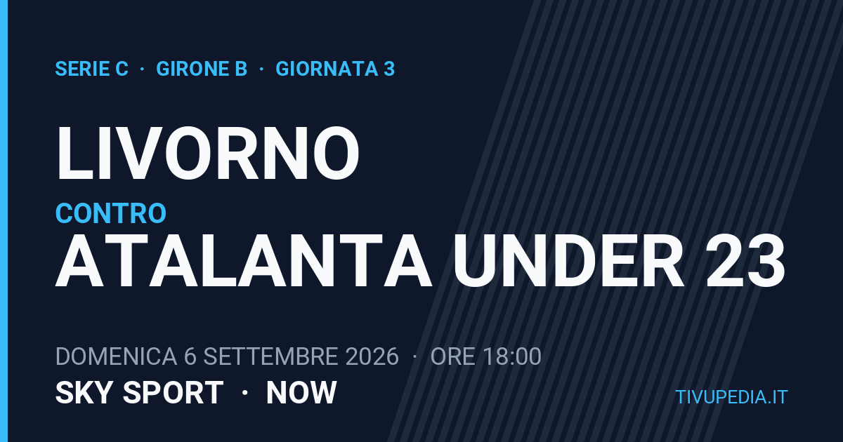 Livorno contro Atalanta Under 23, Serie C