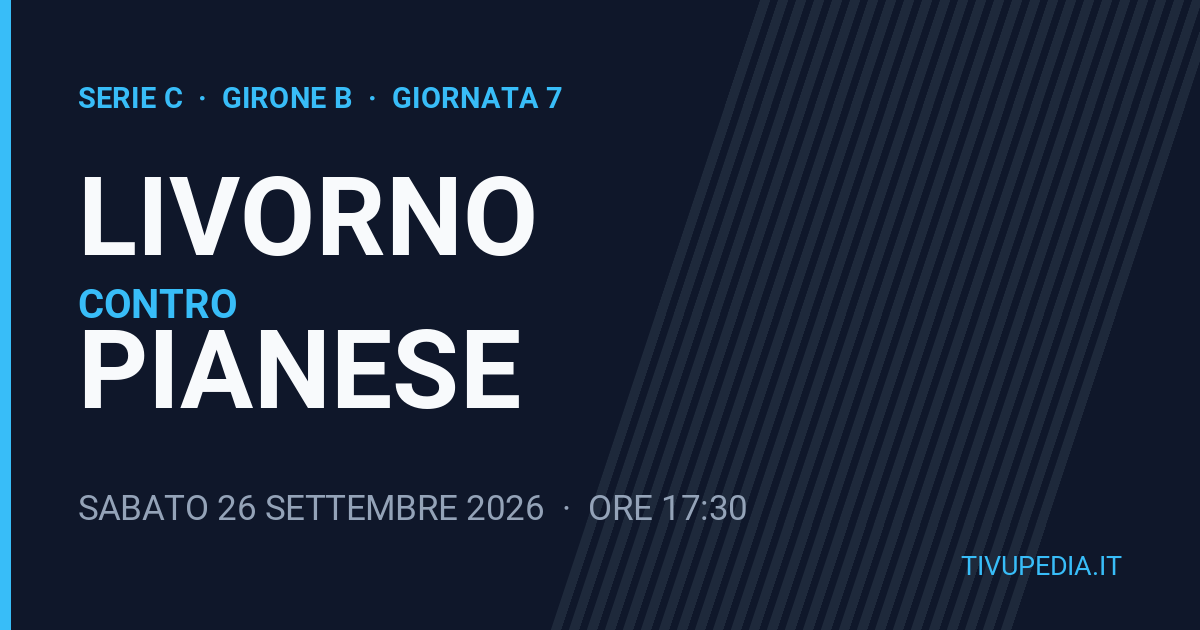 Livorno contro Pianese, Serie C
