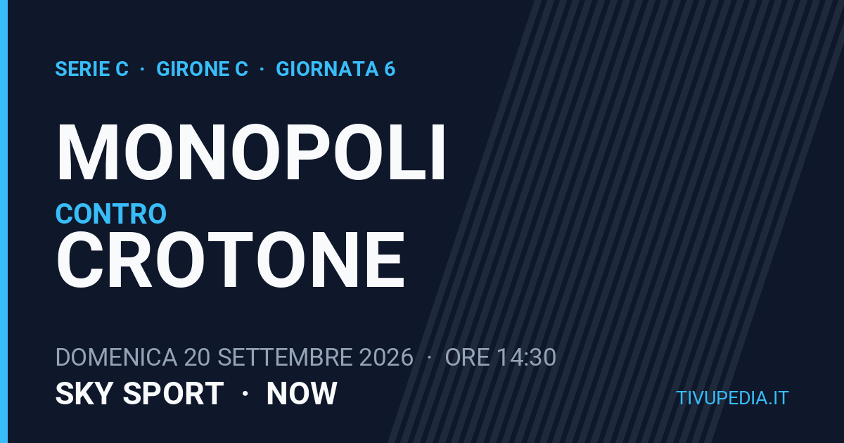 Monopoli contro Crotone, Serie C