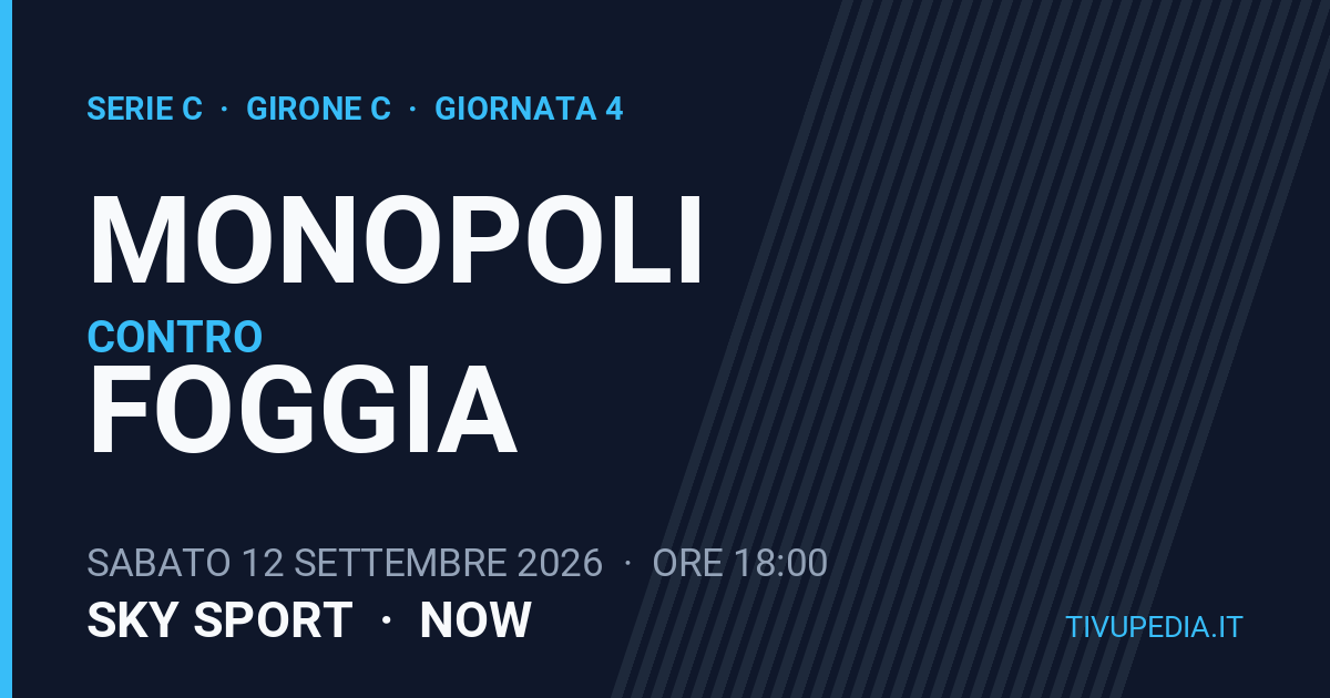Monopoli contro Foggia, Serie C