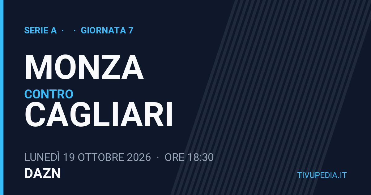 Monza contro Cagliari, Serie A