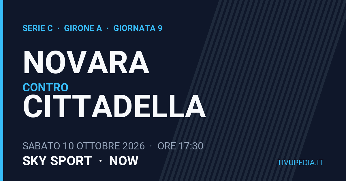 Novara contro Cittadella, Serie C