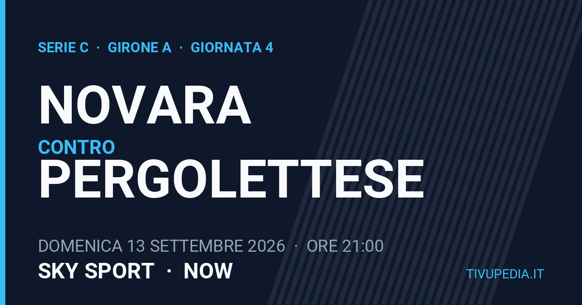 Novara contro Pergolettese, Serie C