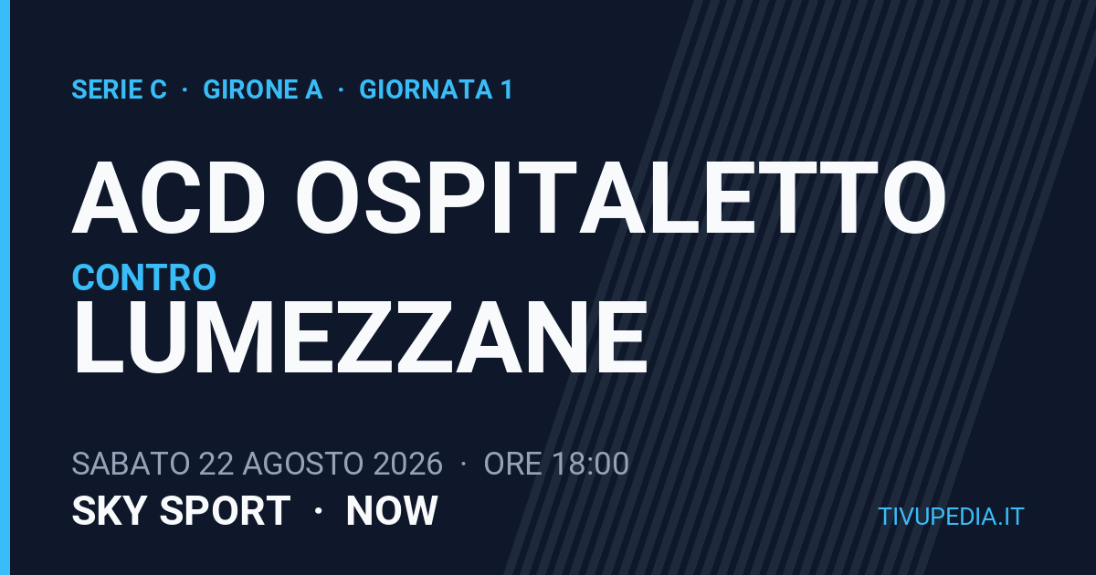 ACD Ospitaletto contro Lumezzane, Serie C