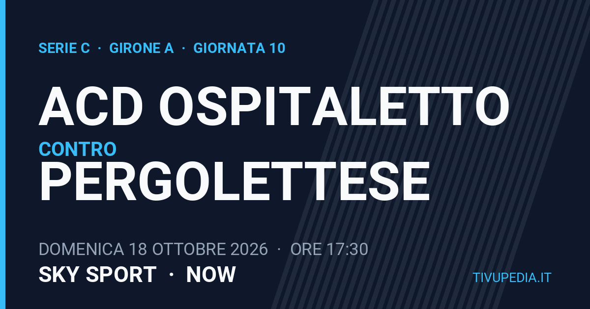ACD Ospitaletto contro Pergolettese, Serie C